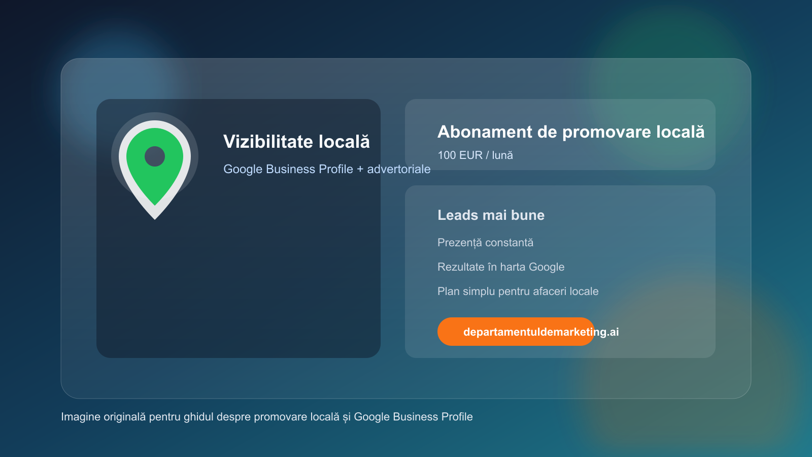 Google Business Profile pentru afaceri locale: cum susține abonamentul de promovare locală de 100 EUR vizibilitatea