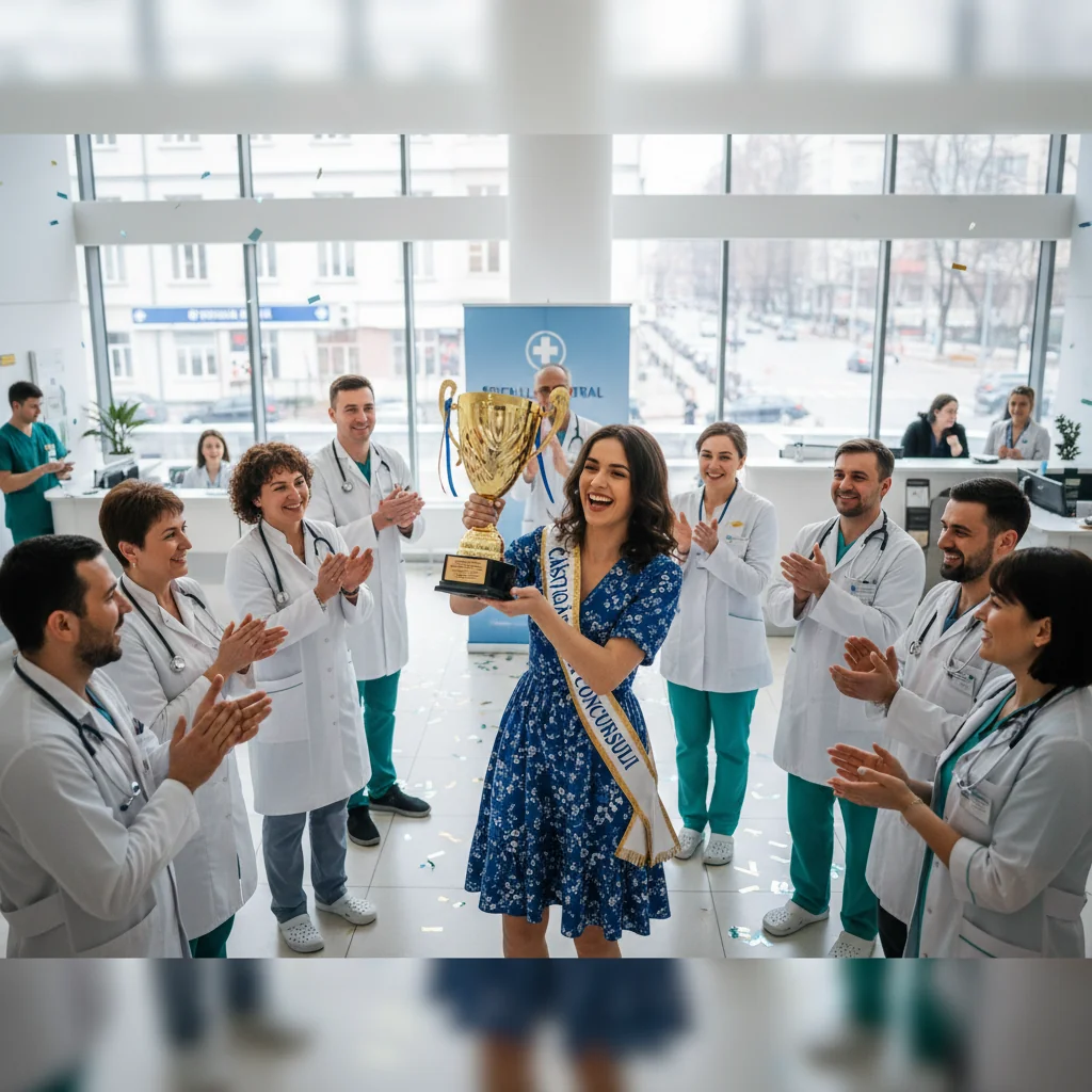 A câștigat premiul concursului organizat în spital