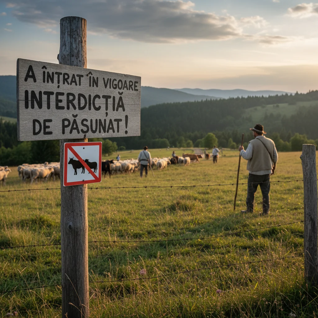 A intrat în vigoare interdicția de pășunat în județul nostru!