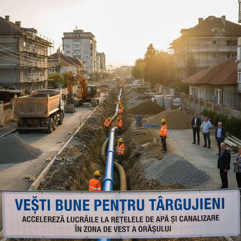 Accelerarea lucrărilor la rețelele de apă și canalizare în zona de vest a orașului