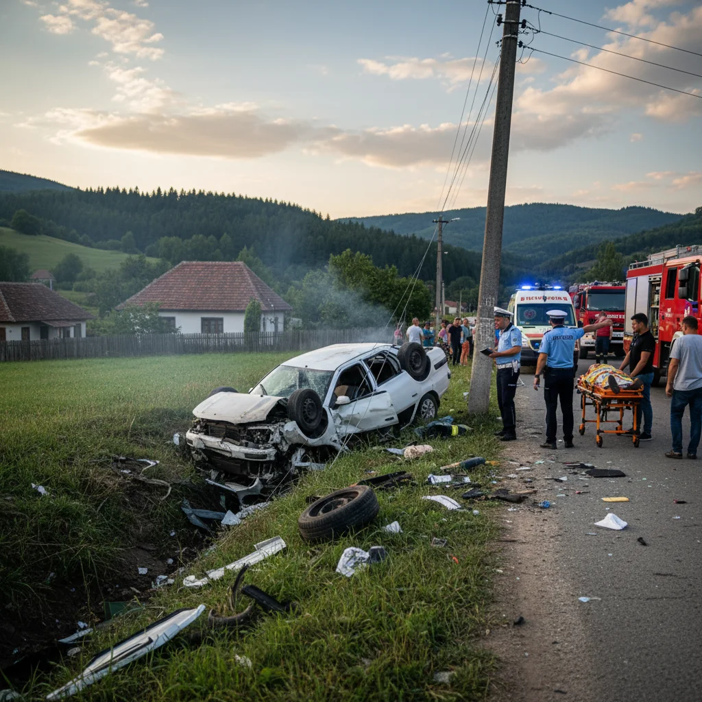 Accident grav cu impact puternic în Pojogeni – Detalii locale de ultimă oră