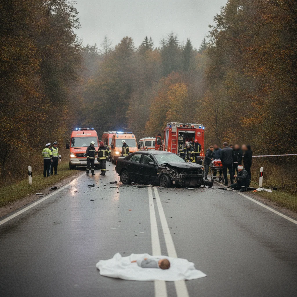 Accident grav în Mehedinți: Un copil a murit, trei răniți