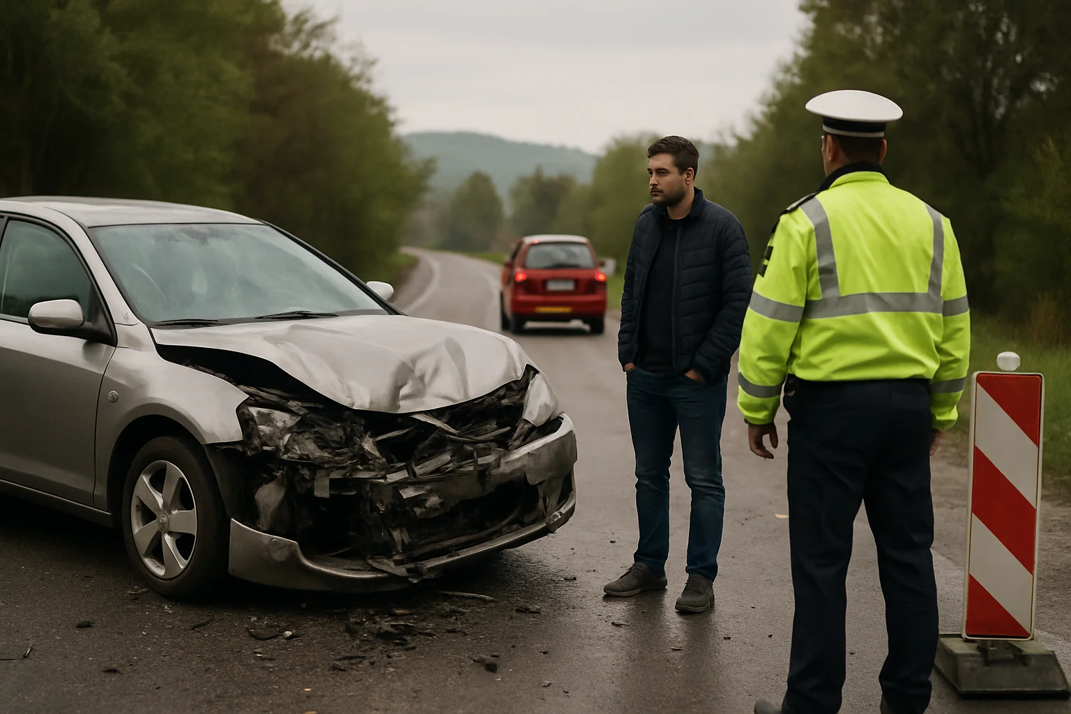 Accident pe DEx12 lângă Albota: Două victime, trafic deviat