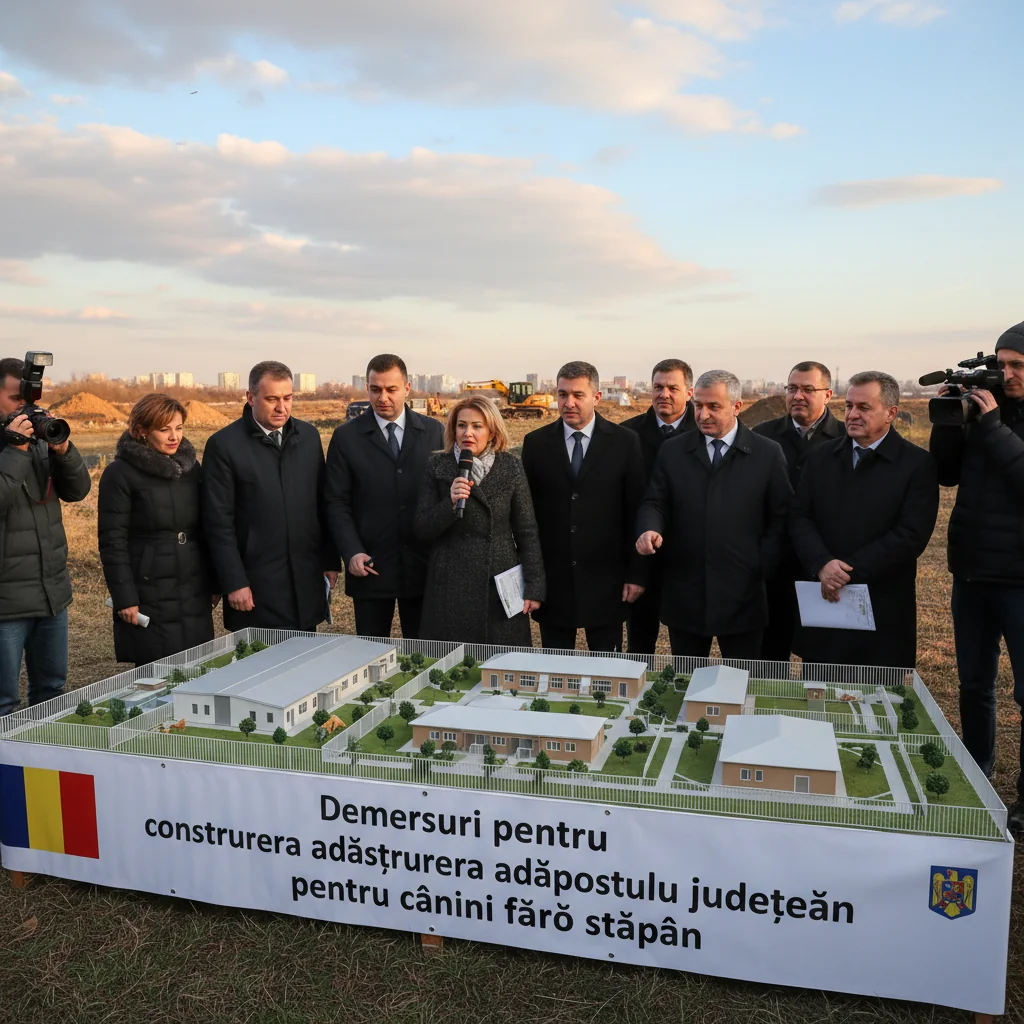 Adăpost județean pentru câini abandonați în construcție