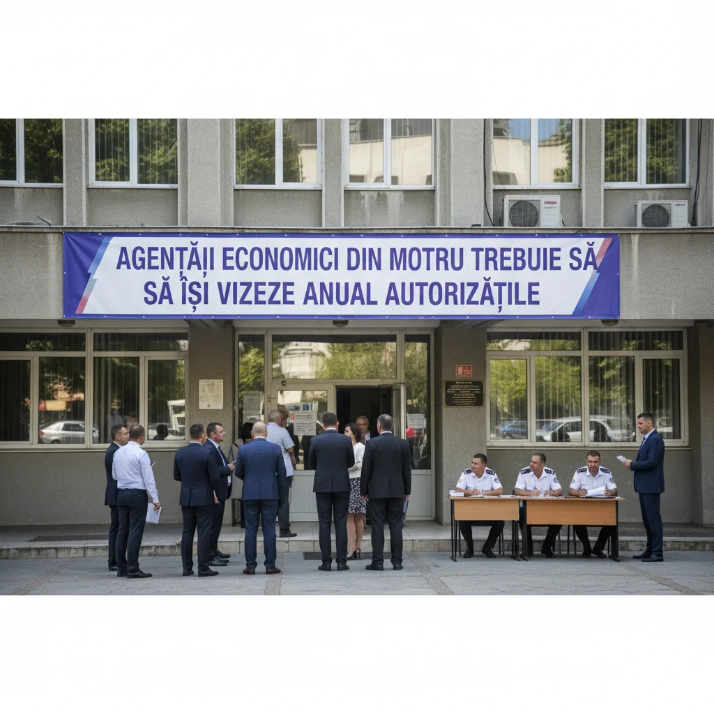 Agenții economici din Motru sunt obligați să-și reînnoiască anual autorizațiile