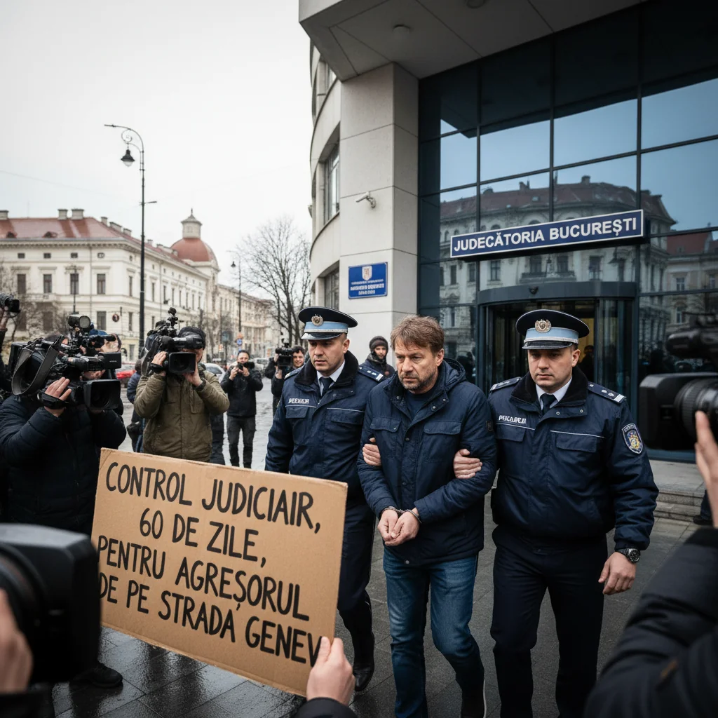 Agresorul de pe strada Geneva, plasat sub control judiciar pentru 60 de zile