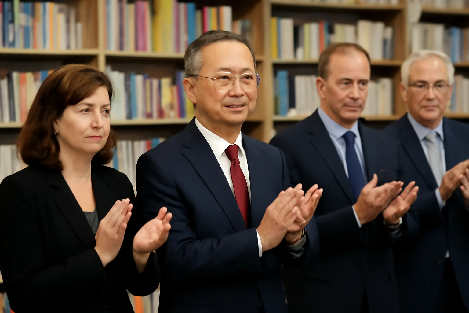 Ambasadorul Chinei la Târgu Jiu: vizită oficială și deschiderea „Raftului Chinezesc” la Biblioteca Județeană