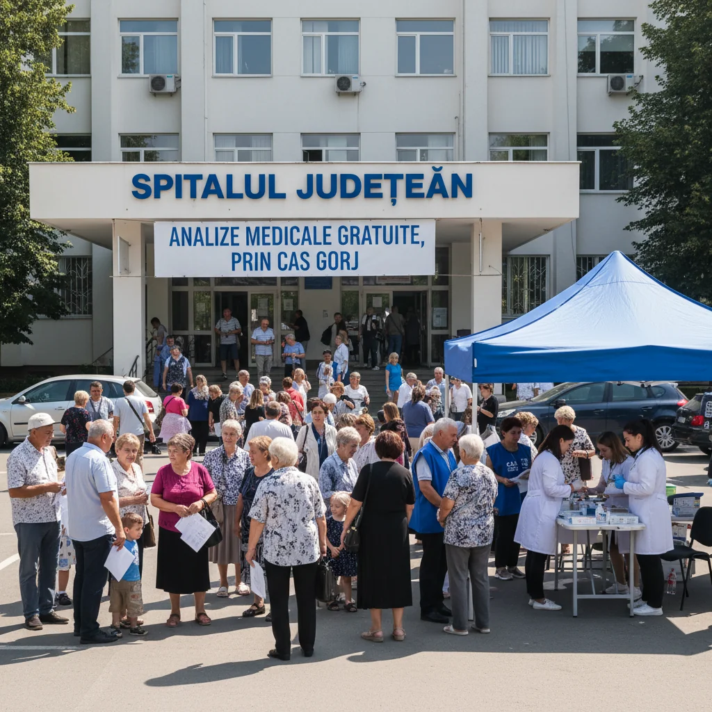 Analize medicale gratuite la Spitalul Județean din Gorj, oferite prin CAS Gorj