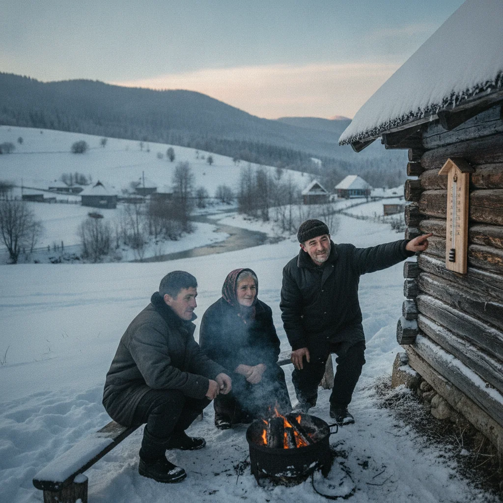 Apa Neagră, cea mai scăzută temperatură din țară, -6 grade Celsius