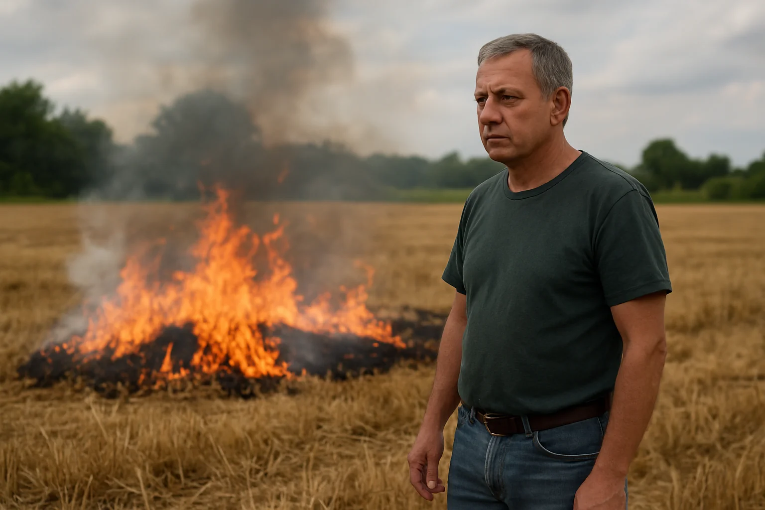 APIA reamintește: Arderea miriștilor, interzisă fermierilor din Jiu