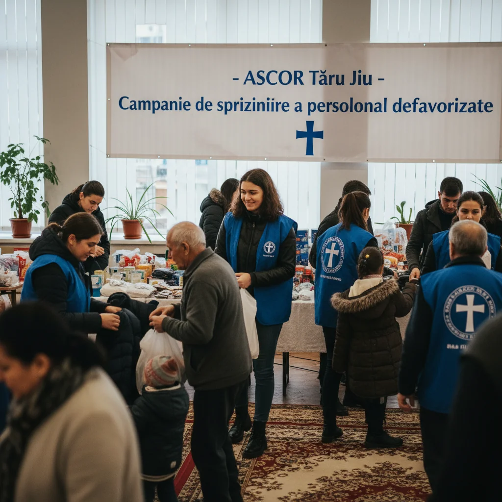 ASCOR Târgu Jiu lansează o campanie de sprijin pentru persoanele defavorizate din zonă