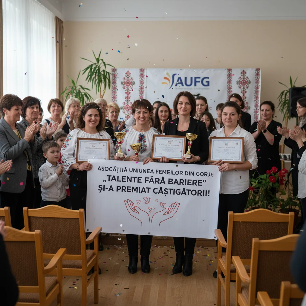 Asociația Uniunea Femeilor din Gorj a premiat câștigătorii concursului Talente fără bariere