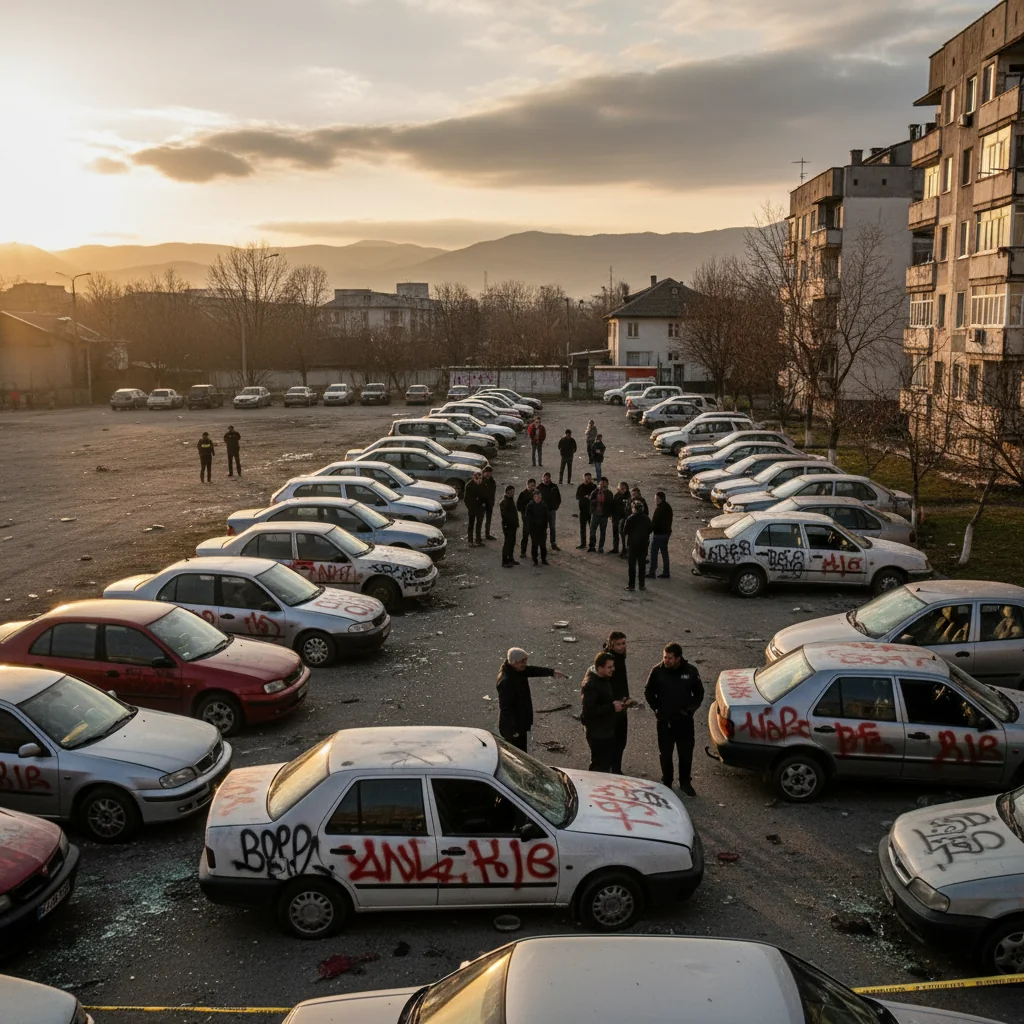 Autoturisme avariate în serie la Târgu Jiu, pe două străzi din municipiu