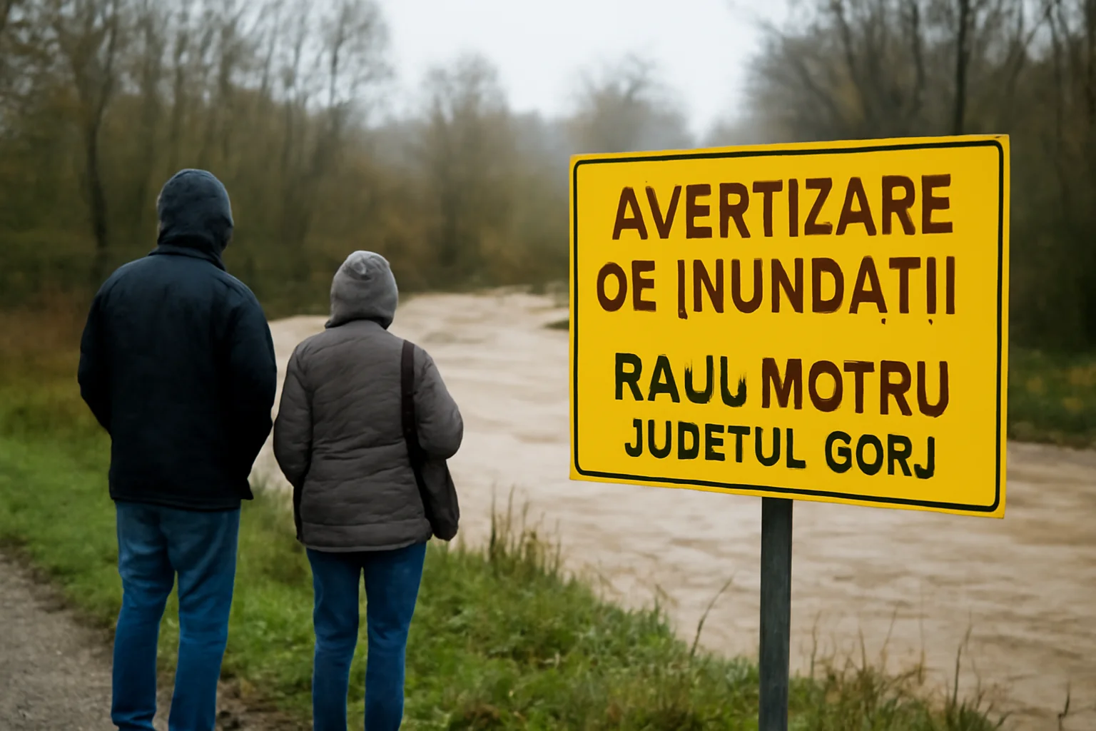Avertizare de inundații pe râul Motru: atenționare hidrologică pentru județul Gorj și municipiul Târgu Jiu