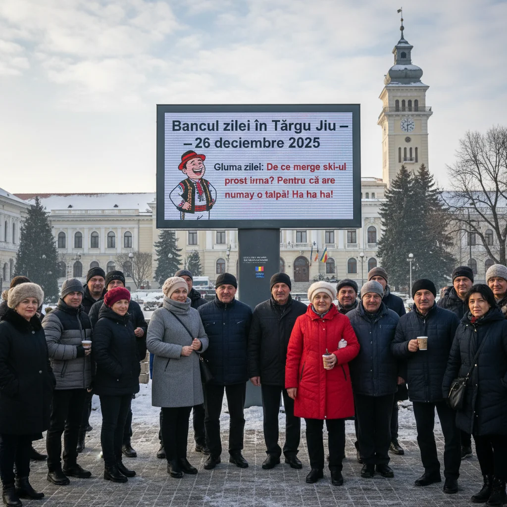 Bancul zilei în Târgu Jiu – 26 decembrie 2025