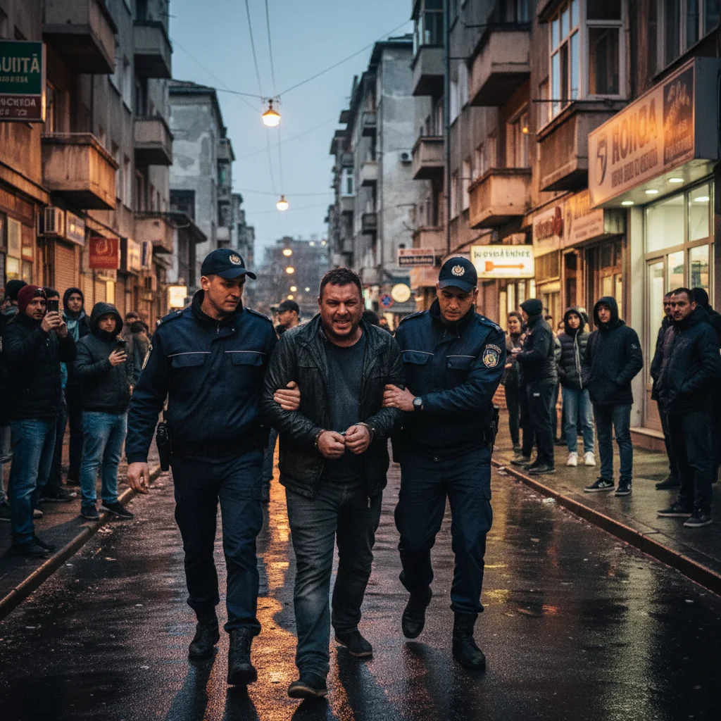 Bărbat agresiv prins și reținut de poliția locală