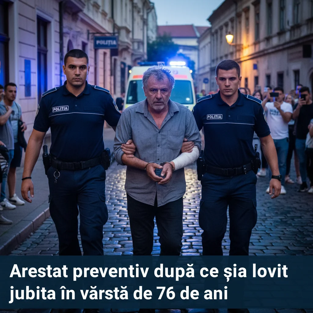 Bărbat arestat preventiv pentru că a agresat o femeie de 76 de ani, iubita sa