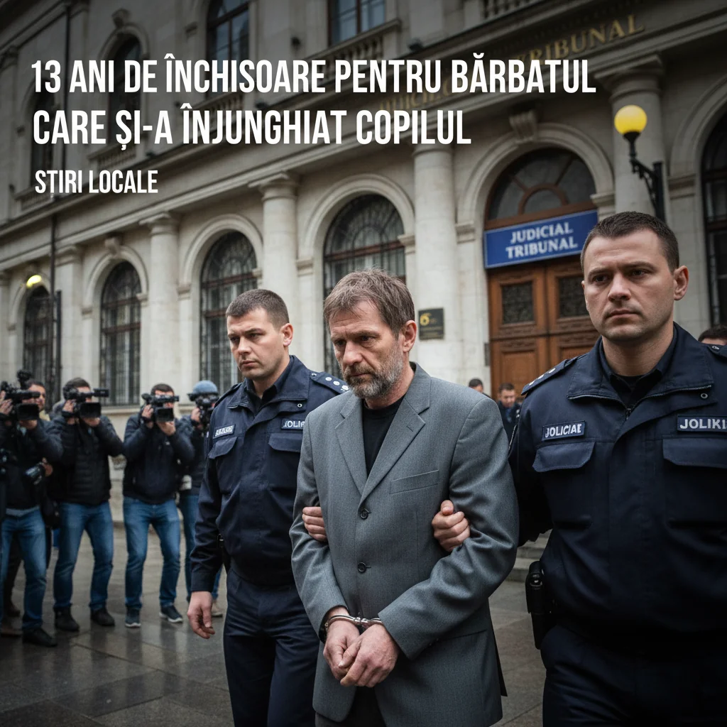 Bărbat condamnat la 13 ani de închisoare pentru înjunghierea propriului copil