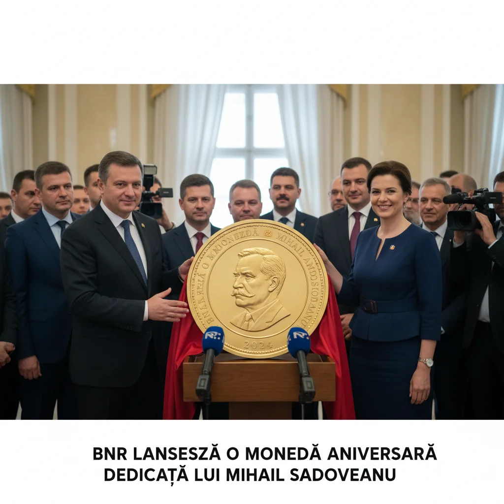 BNR emite monedă aniversară în cinstea lui Mihail Sadoveanu