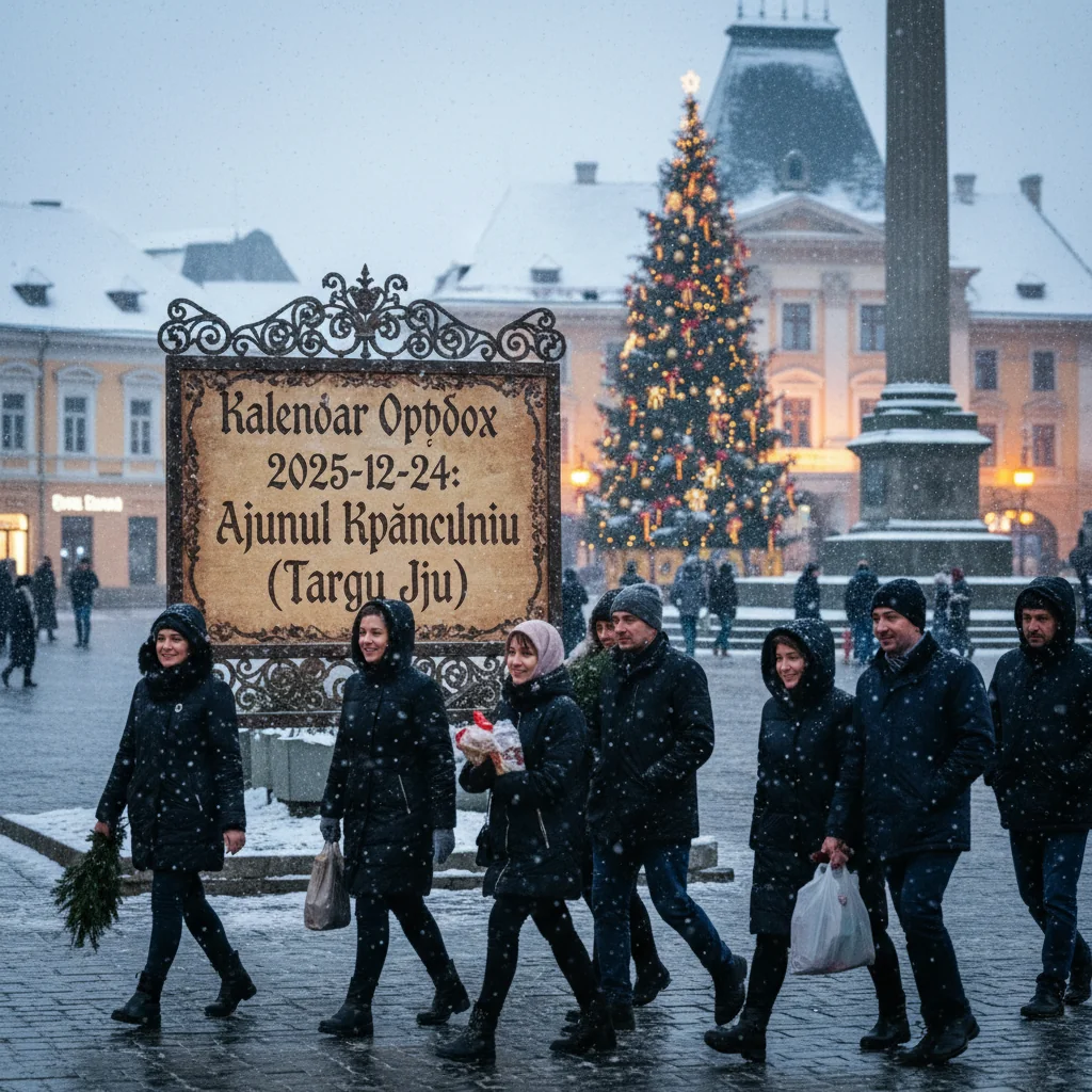 Calendar ortodox – 2025-12-24: Ajunul Crăciunului (Targu Jiu)
