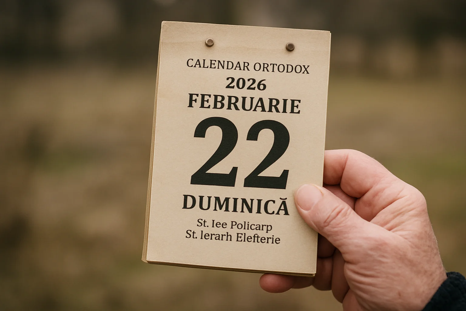 Calendar ortodox – 2026-02-22