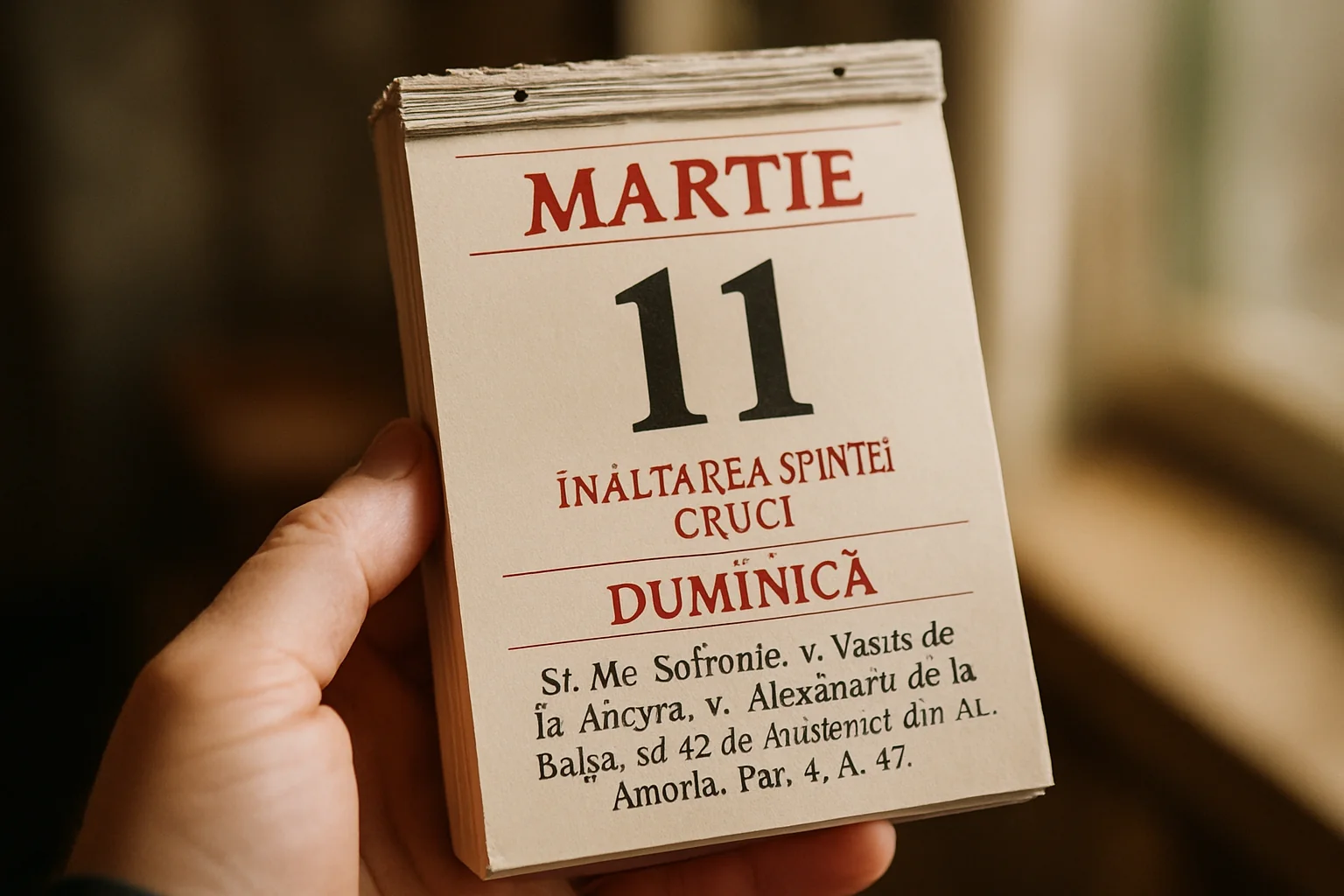 Calendar ortodox – 2026-03-11