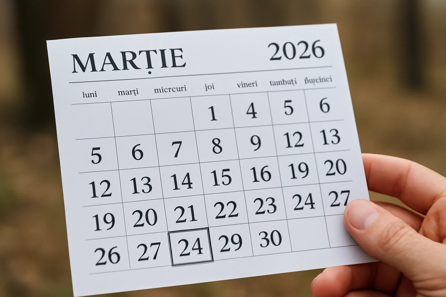 Calendar ortodox – 24 martie 2026