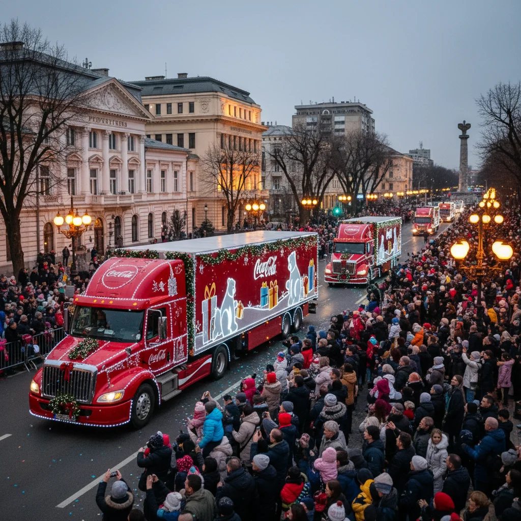 Caravana Coca-Cola ajunge la Târgu Jiu – eveniment local de neratat
