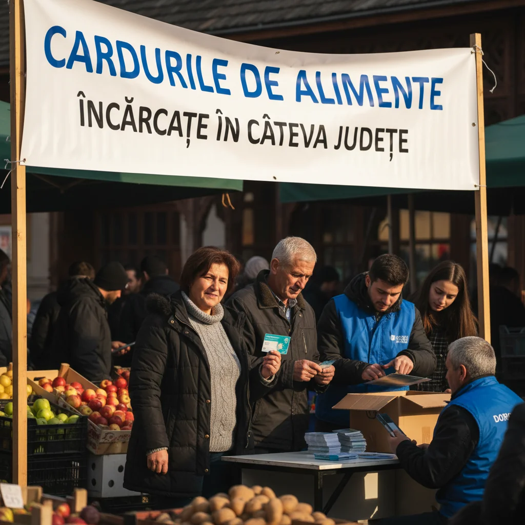 Cardurile de alimente, alimentate în mai multe județe din țară
