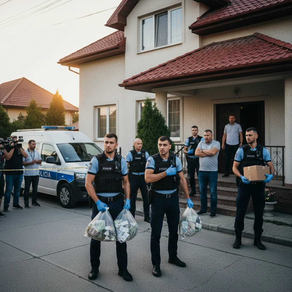 ce au găsit polițiștii în timpul descinderii