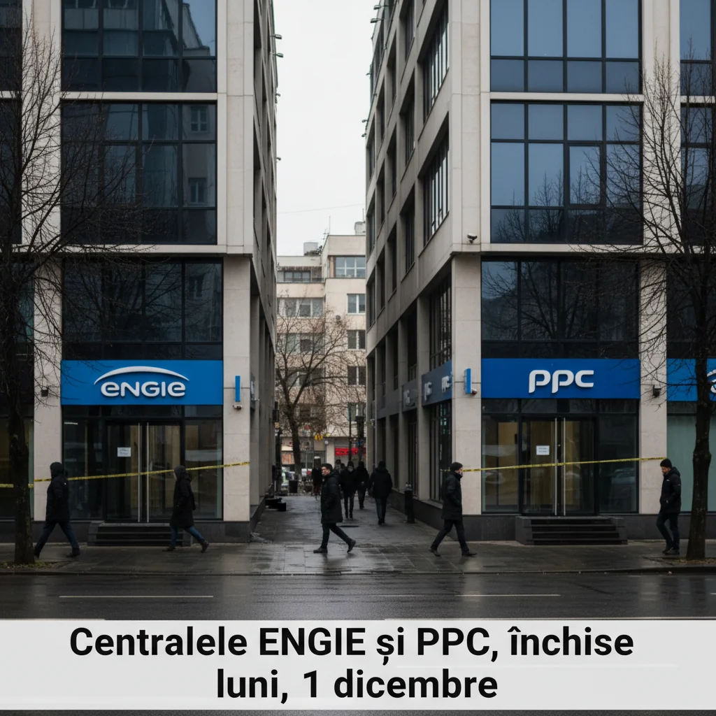 Centrele ENGIE și PPC vor fi închise luni, 1 decembrie, anunță programul local