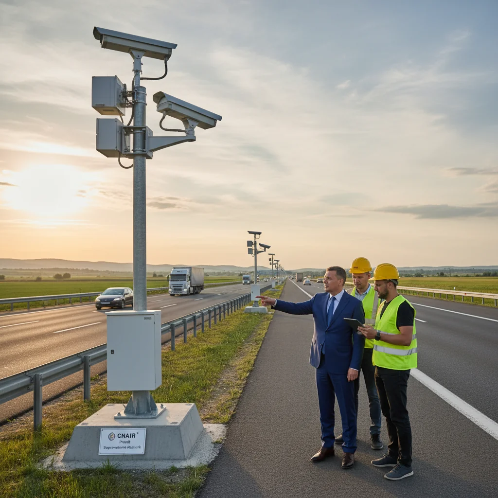 CNAIR montează 400 de camere video radar pe drumurile naționale și autostrăzi din România