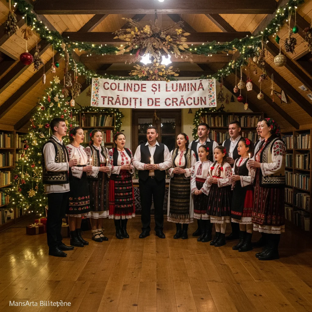 Colinde și lumină de Crăciun, la MansArta Bibliotecii Județene – Tradiții locale în sărbătoarea iernii