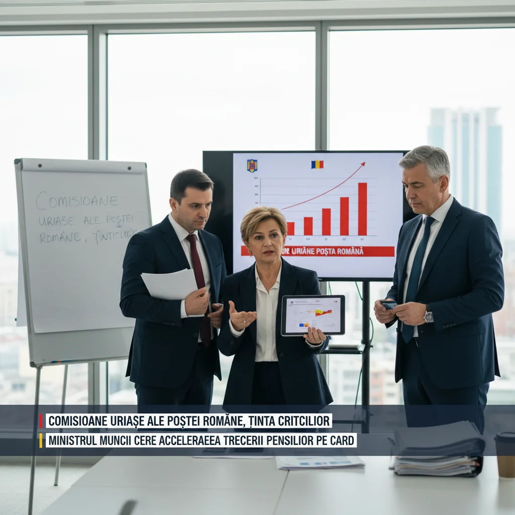 Comisioanele mari ale Poștei Române subiect de critici; Ministrul Muncii solicită plata rapidă a pensiilor pe card
