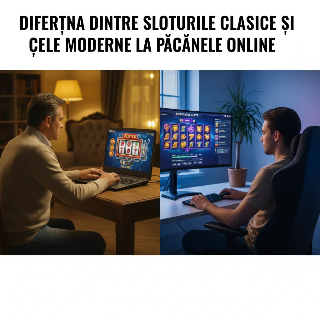 Compararea jocurilor de păcănele tradiționale cu cele actuale pe internet