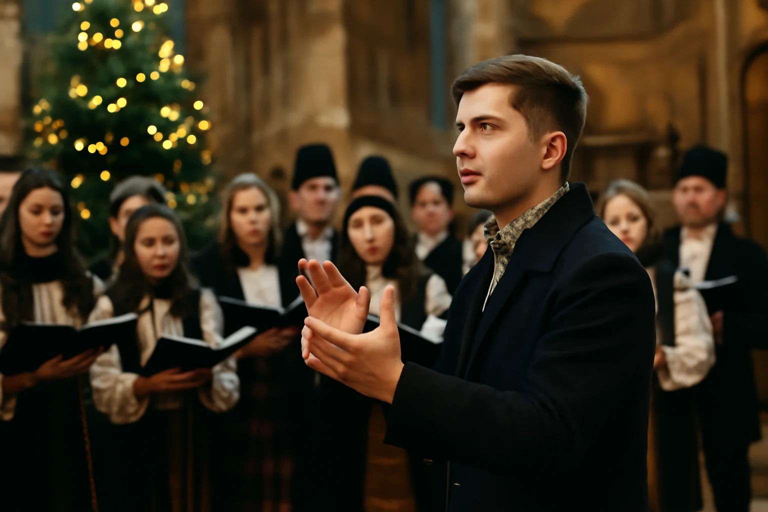 Concert tradițional de colinde, susținut de tânărul talentat Cătălin Pilea la Baia de Fier