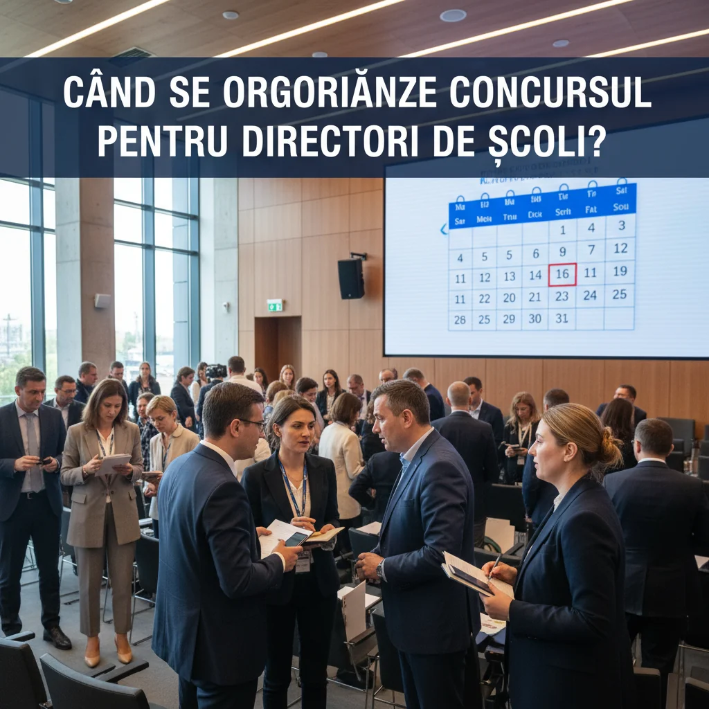 Concurs directori de școli: când și cum se desfășoară
