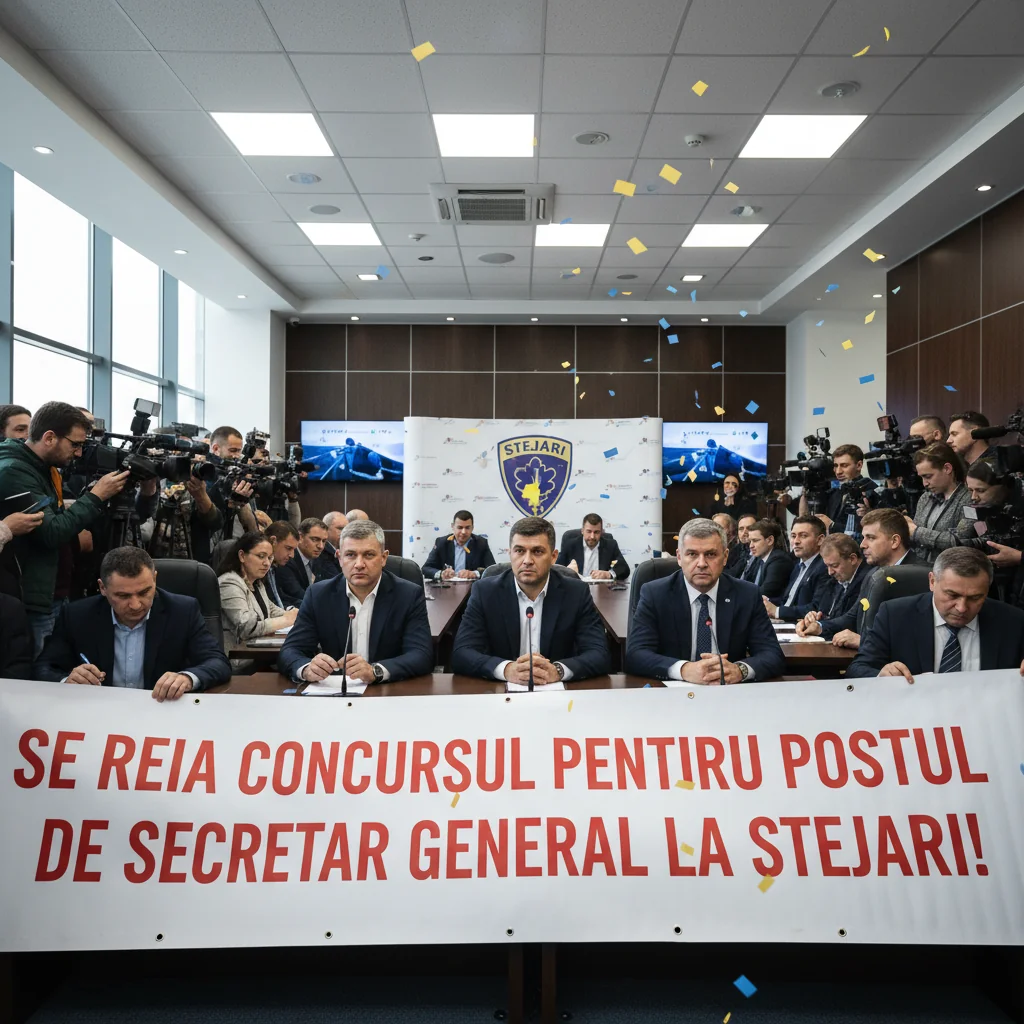 Concurs pentru secretar general la Stejari reluat imediat