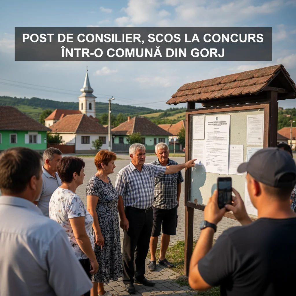 Consilier angajat prin concurs într-o comună din Gorj