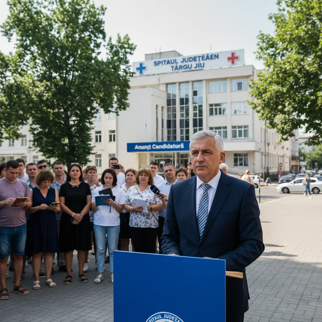Constantin Mornea își anunță oficial candidatura la conducerea Spitalului Județean din Târgu Jiu