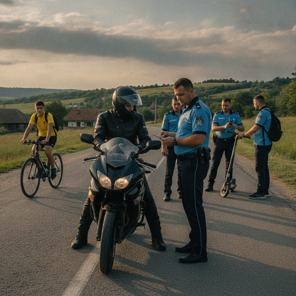Controale în trafic pentru motocicliști, bicicliști și utilizatorii de trotinete, în Gorj