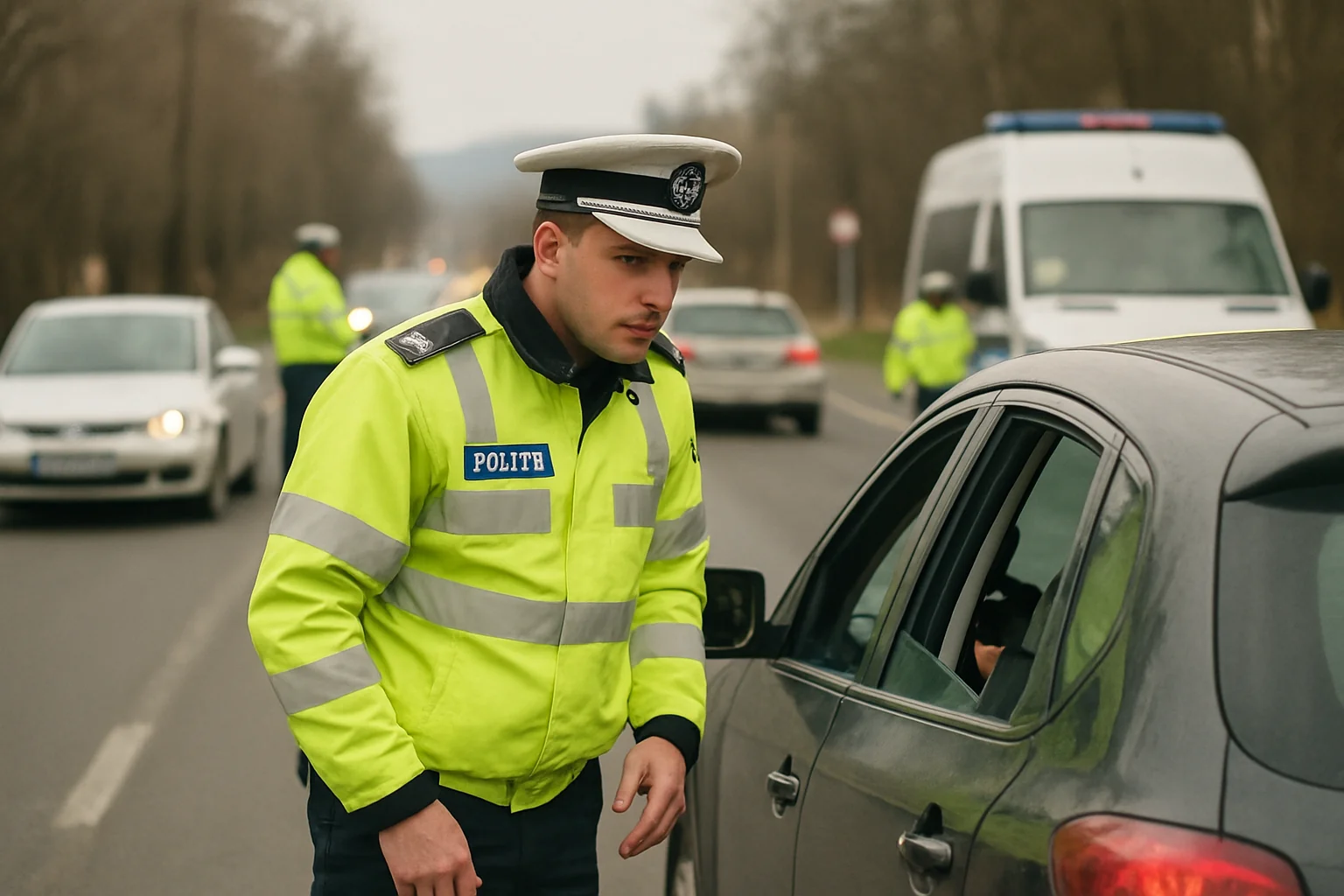 Controale rutiere la Târgu Jiu: 4 șoferi depistați beți