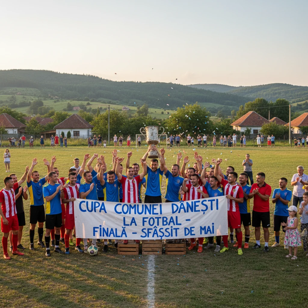 Cupa Dănești la fotbal se desfășoară în mai
