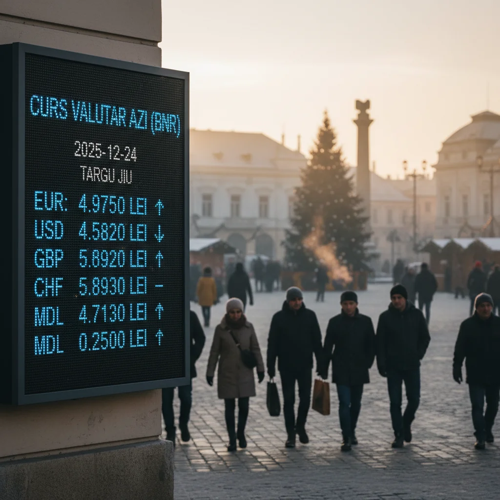 Curs valutar azi (BNR) – 2025-12-24, Targu Jiu