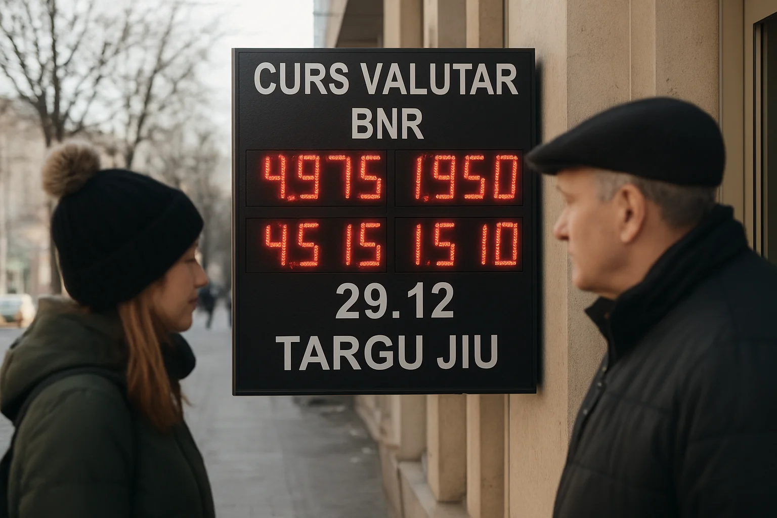 Curs valutar azi (BNR) – 2025-12-29 în Târgu Jiu