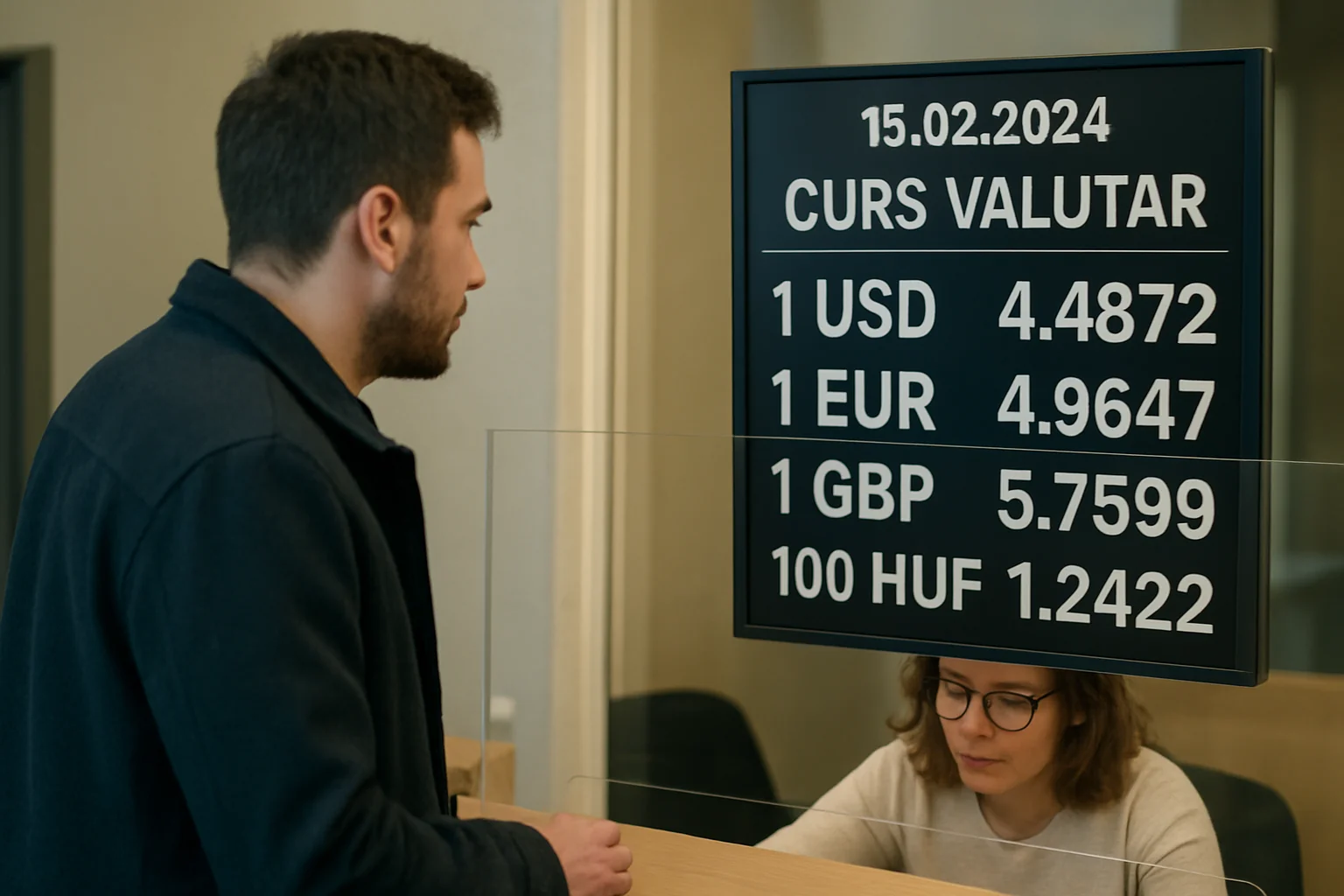 Curs valutar azi (BNR) – 2026-02-15