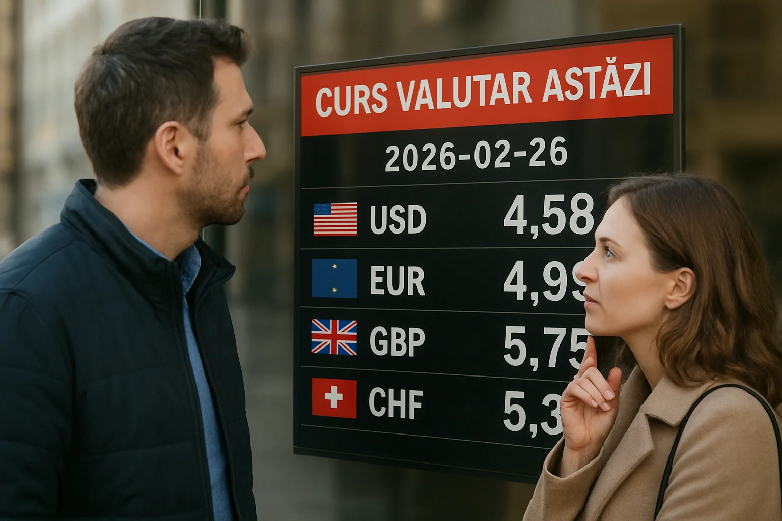 Curs valutar azi (BNR) – 2026-02-26