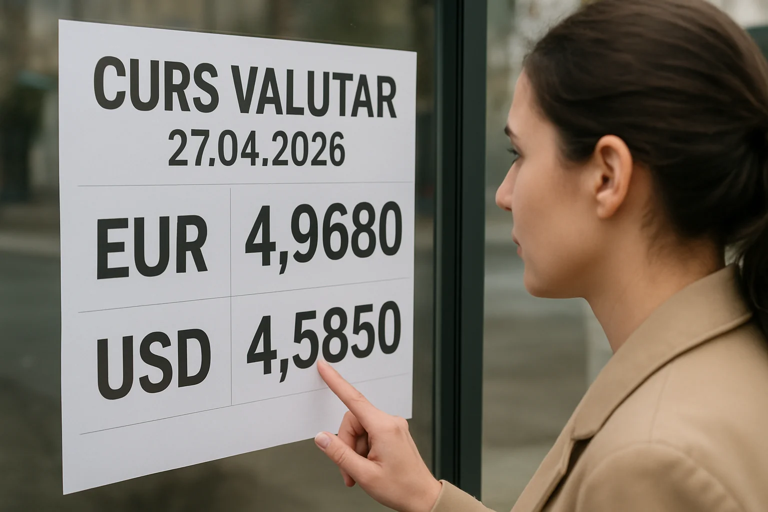 Curs valutar azi (BNR) – 2026-04-27
