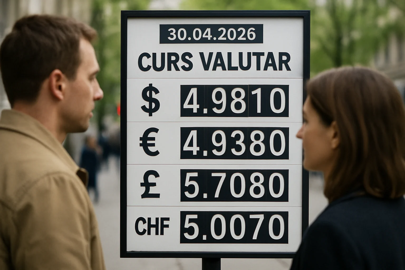 Curs valutar azi (BNR) – 2026-04-30