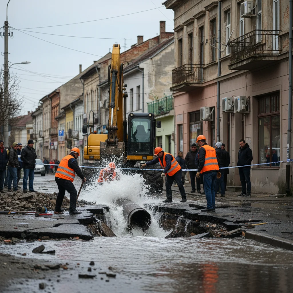 Defecțiune la rețeaua de apă – Probleme de alimentare în zonă